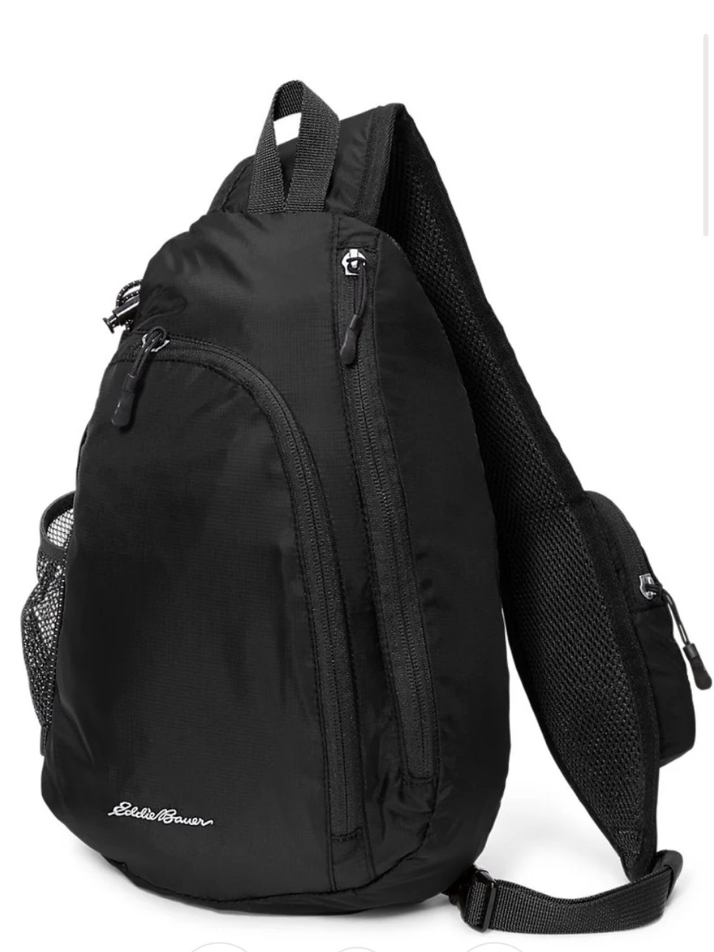 Eddie Bauer Black Sling Backpack - Single Strap Everyday Pack